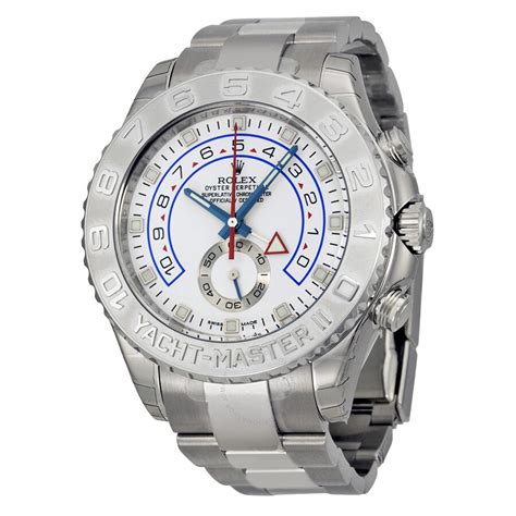 rolex yacht-master ii white dial automatic men's watch|rolex titanium yacht master.